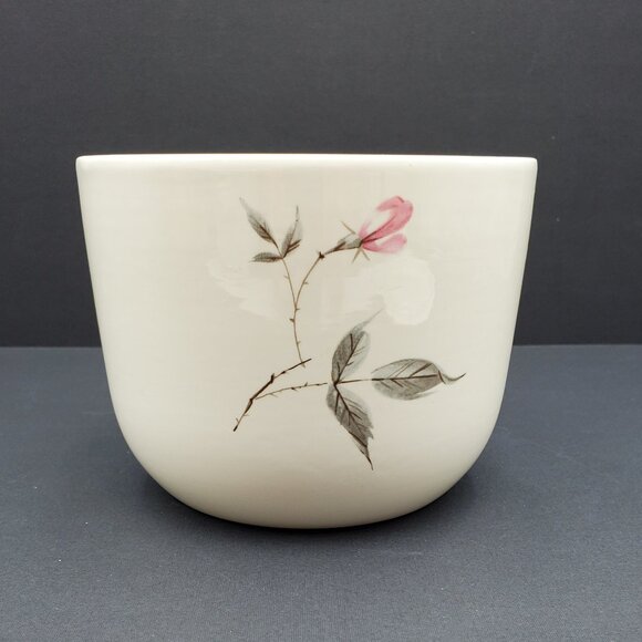 Universal Ballerina Rosette Refrigerator Jar Pink Rose Lidded Bowl Canister - Picture 4 of 11